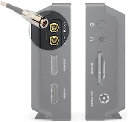 Superbat 3G 6G SDI Cable (Belden 1855A) DIN 1.0/2.3 to BNC SDI Cable for Blackmagic BMCC/BMPCC Video Assist 4K Transmissions and HyperDeck Cameras 2-Pack