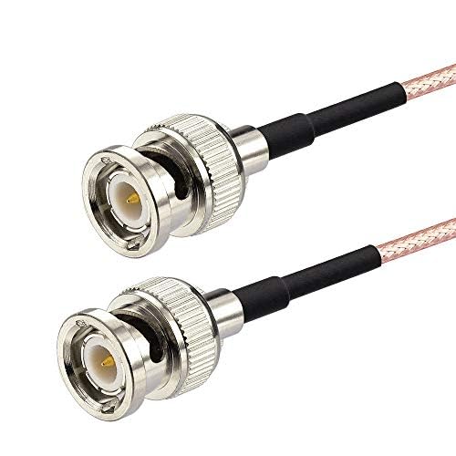 Superbat BNC Cable BNC Male to Male Connector Coaxial Cable ( 50 Ohm) for Antenna Scanners or Handheld Ham Radios etc. 2pcs