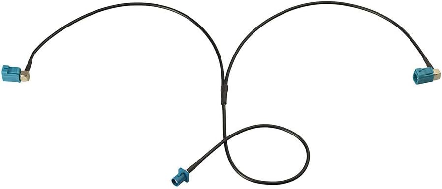 Superbat Fakra Splitter, Fakra Cable Male to Female RG174 Coaxial Cable Y Type Splitter for Car Stereo GPS Antenna Extension Cable, 2Ft