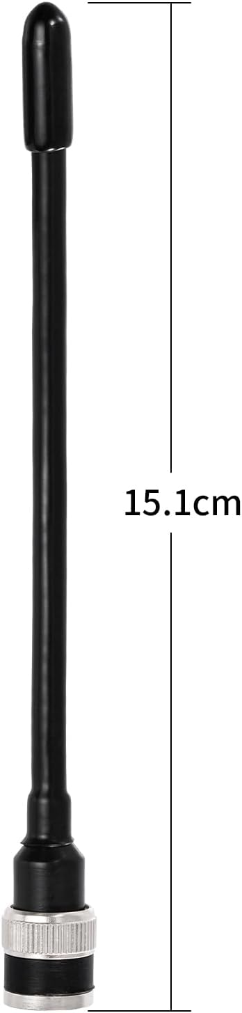 Superbat UHF Antenna 400-470MHz Two Way Radio Antenna with BNC Male Connector CB Handheld/Portable Radio Transceiver Antenna Wireless Walkie Talkie Antenna 2-Pack