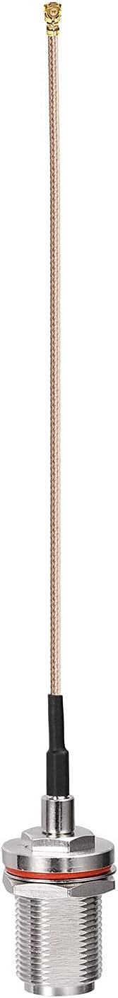 wlaniot IPX/u.fl to N Type Female Pigtail Cable (6" RG178 for PCI WiFi Card Wireless Router Gateway External Antenna etc.