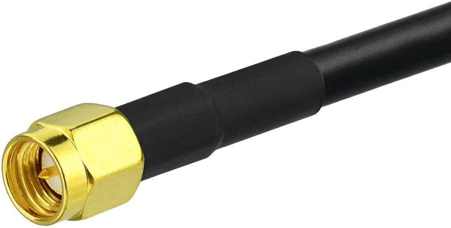 Superbat SMA to F Adapter Cable SMA Male to F Male RF Coaxial Cable RG58 Cable 2ft for TV Radio Antenna Satellite Port RTL-SDR Dongle