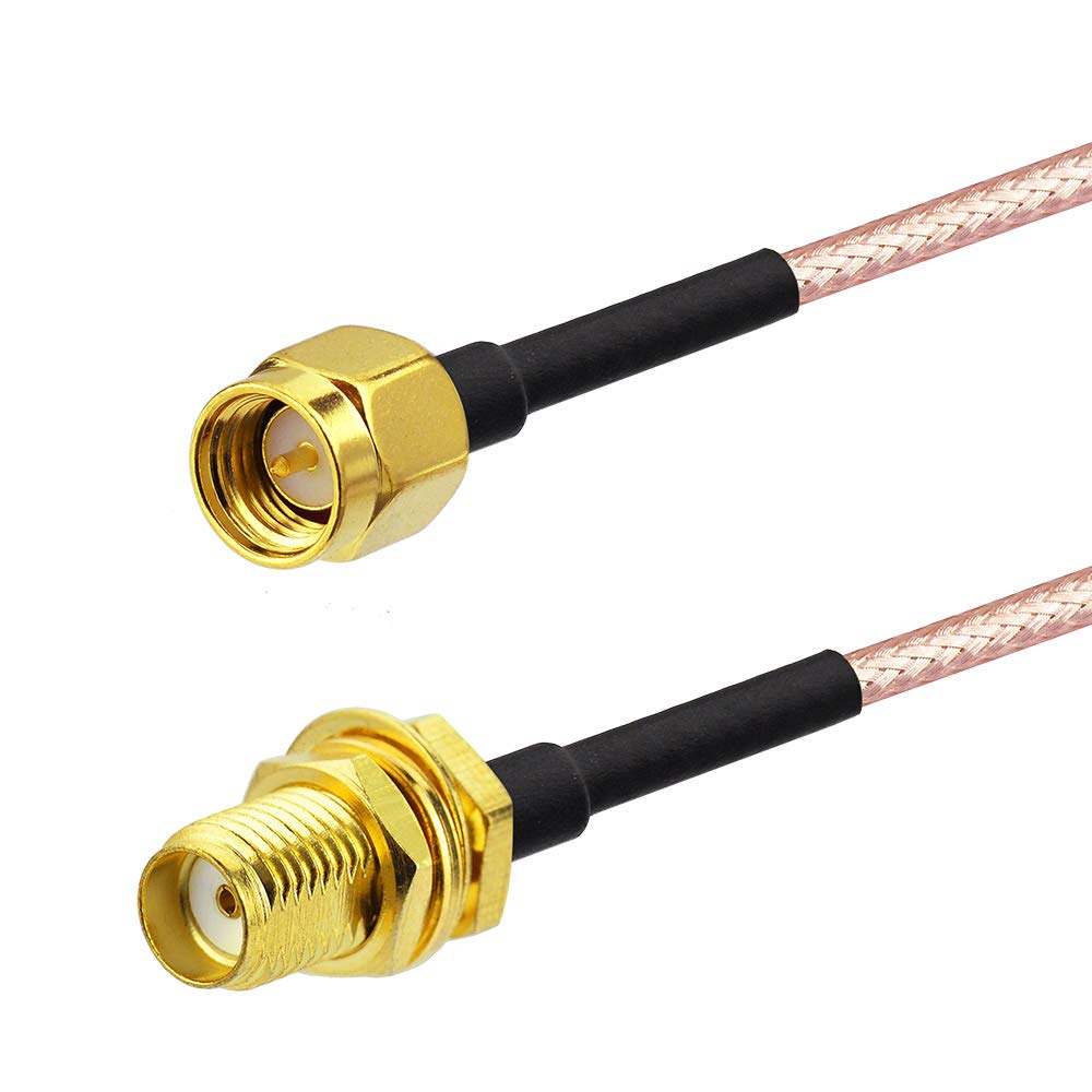 SUPERBAT SMA Male to SMA Female Coaxial Coax Cable 20inches 50cm+ 5pcs RF Coax Adapter Kit for WiFi/Ham Radio/GPS/3G 4G LTE Antenna, LNA rtl sdr etc.