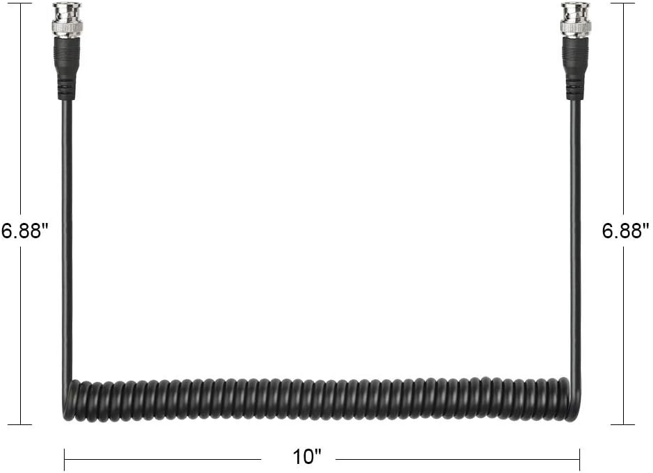 Superbat BNC 3G/HD SDI Cable (1M/3ft 75) - Coaxial Extension for Cameras and Video Equipment, Supports HD-SDI/3G-SDI (Black, 1Pcs)