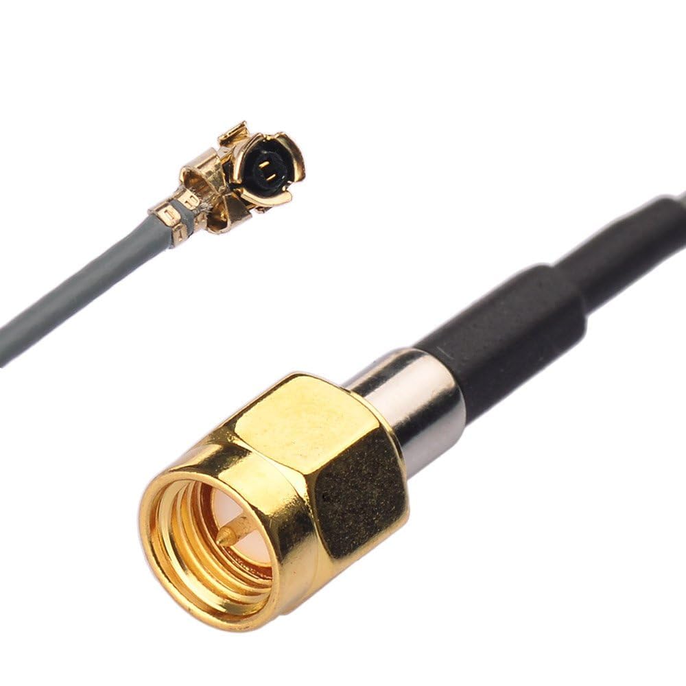 Superbat UFL to SMA Pigtail Cable UFL to SMA Male Extension Cable (6inch 5-Pack) for Bluetooth Antenna WiFi & WiMax Network Card Mini PCI Express