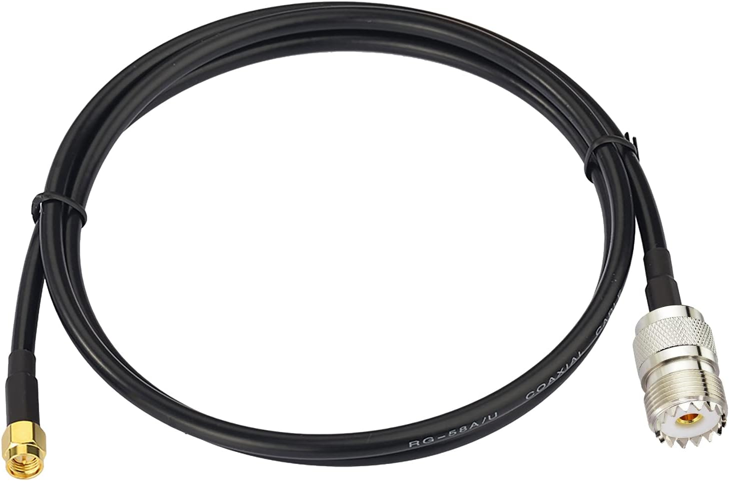 Superbat SMA to SO239 UHF Cable 3ft SMA Male to PL259 Female Jumper RG58 Coax Cable for Spectrum Analyzers CB/HAM Radio Scanner Antenna Analyzer Dummy Load etc.