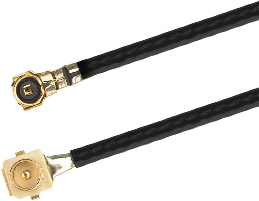 Superbat MHF4/IPEX4/IPX4 to U.FL Cable (10cm/3.9") - Female to IPX (IPEX/UFL) Male RF Pigtail - 1.13MM Low-Loss Extension 2-Pack