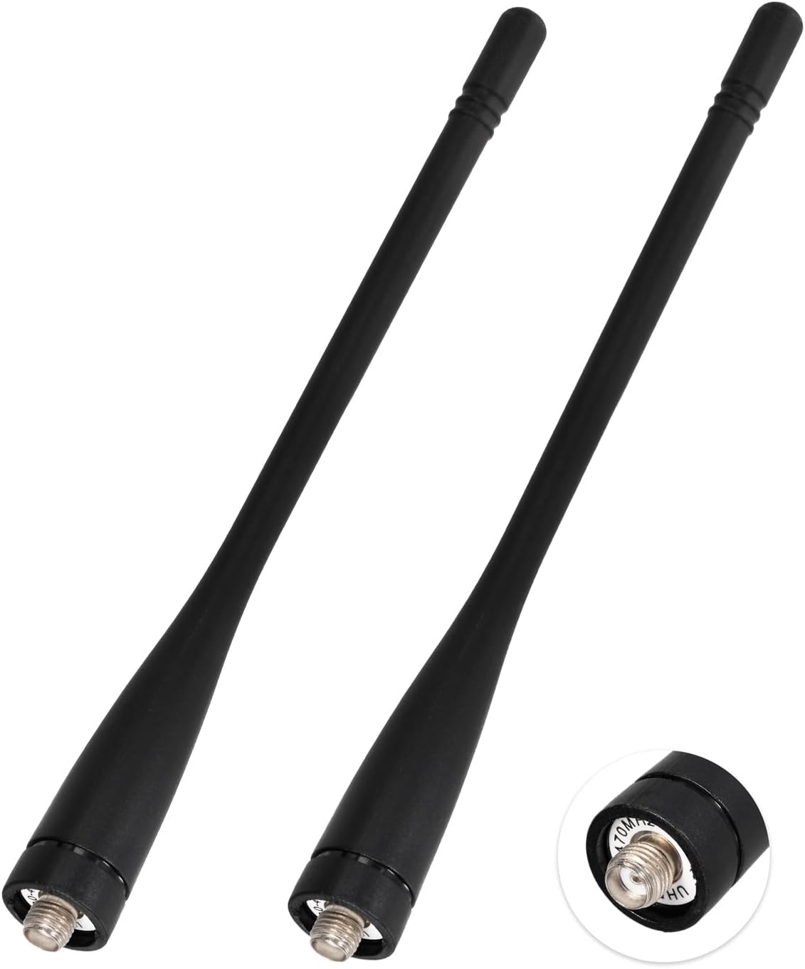 Superbat Walkie Talkie Short Antenna SMA Female Two Way Radio Antenna for Samcom FPCN30A/ FPCN10A Radio, Portable Walkie Talkies (2-Pack)