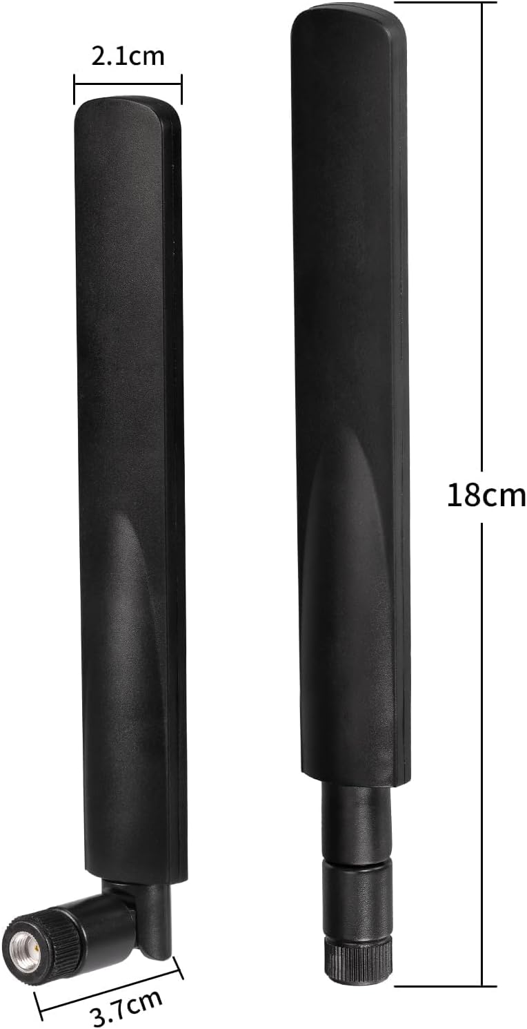 Superbat RP-SMA Antenna 2.4GHz 5GHz 5.8GHz Dual Band WiFi Antenna for Desktop PC Router Wireless SDI Video Receiver Camera Monitor etc. 2-Pack