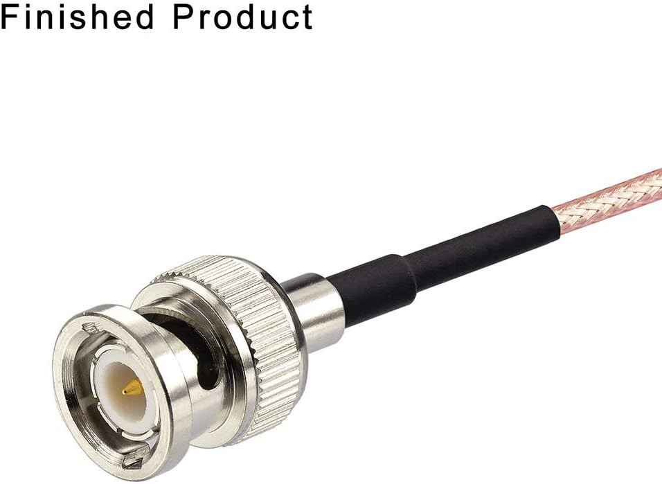 SUPERBAT BNC Crimp Connectors Kit - BNC Male & Female Crimp Solder Attachment Connector Kit for RG174, RG316, RG188, LMR100 Coax Cable (10 Pack)