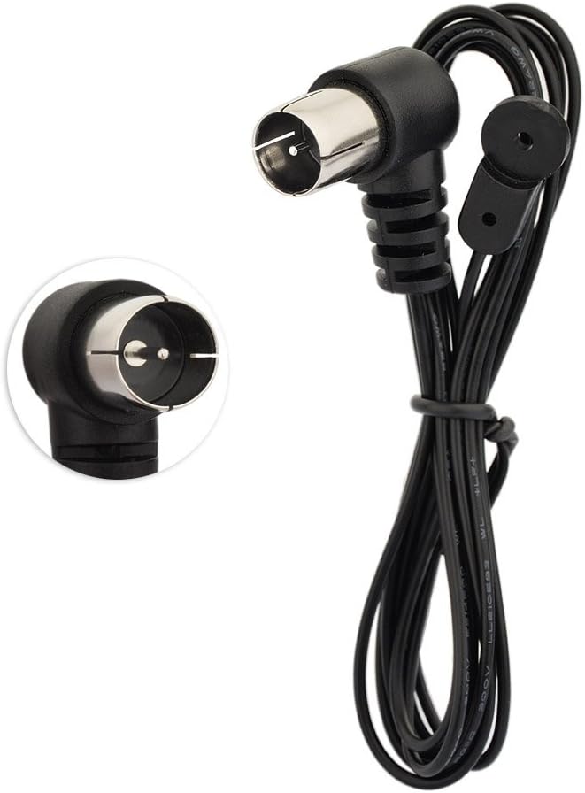 Superbat Telescopic FM Antenna for Stereo Receiver Indoor, FM Radio Antenna 75 Ohm UNBAL for Yamaha Onkyo Denon Table Top Home Theater Receiver Radio Receiver Antenna Tuner