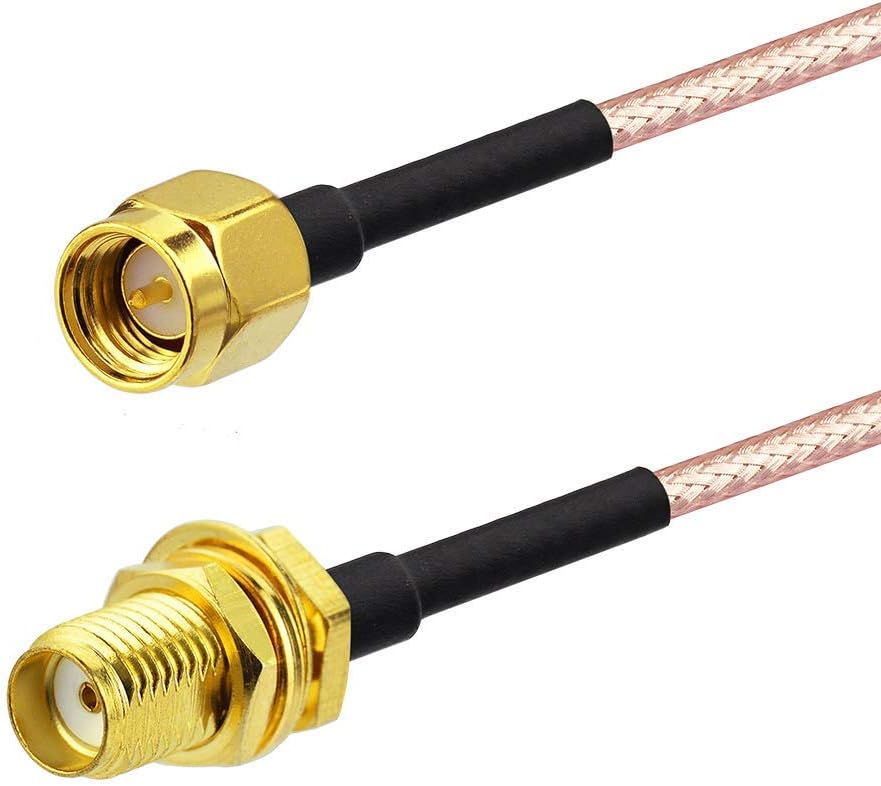 SUPERBAT SMA Male to SMA Female Coaxial Coax Cable 20inches 50cm+ 5pcs RF Coax Adapter Kit for WiFi/Ham Radio/GPS/3G 4G LTE Antenna, LNA rtl sdr etc.