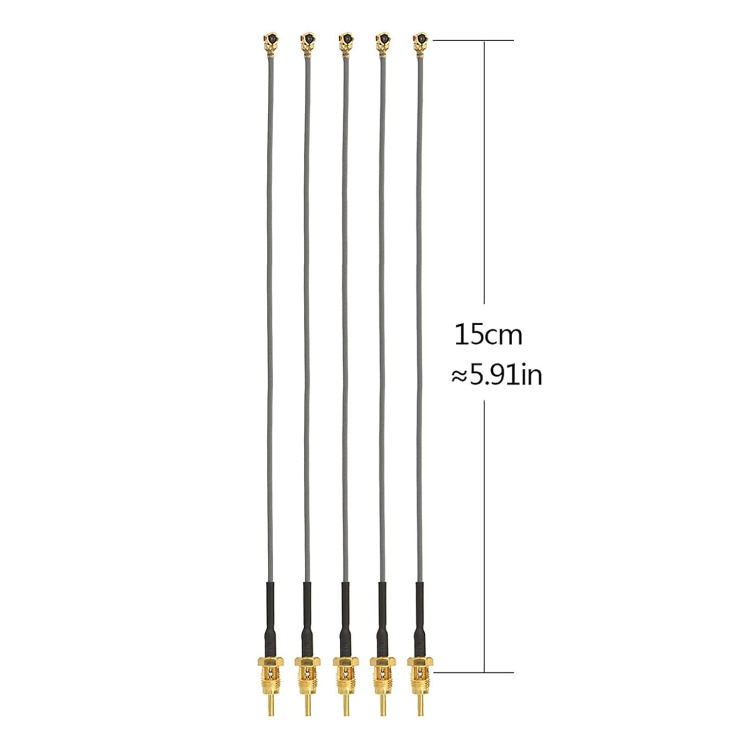 Superbat SMA Pigtail 6inch SMA Female Cable Wi-Fi Low Loss Extension Cable for Wireless Router Mini PCIe Cards Network PCI WAN Repeater Module 5-Pack