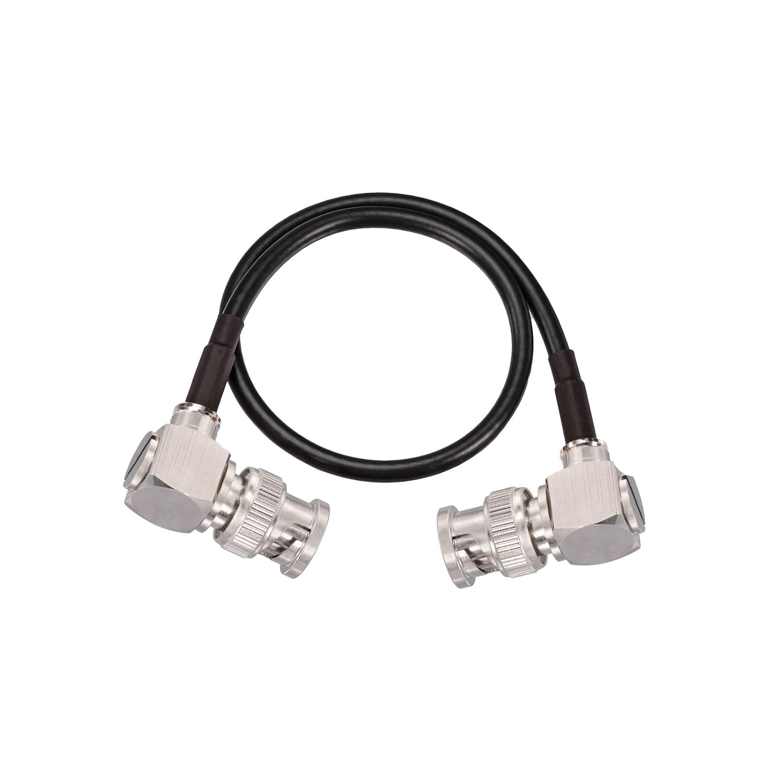 Superbat Thin 3G/6G/12G SDI Cable BNC Cable 75 Ohm Precision SDI Video Cable Right Angle Supports HD-SDI/3G-SDI/4K/8K Monitor Surveillance DVR Recorder