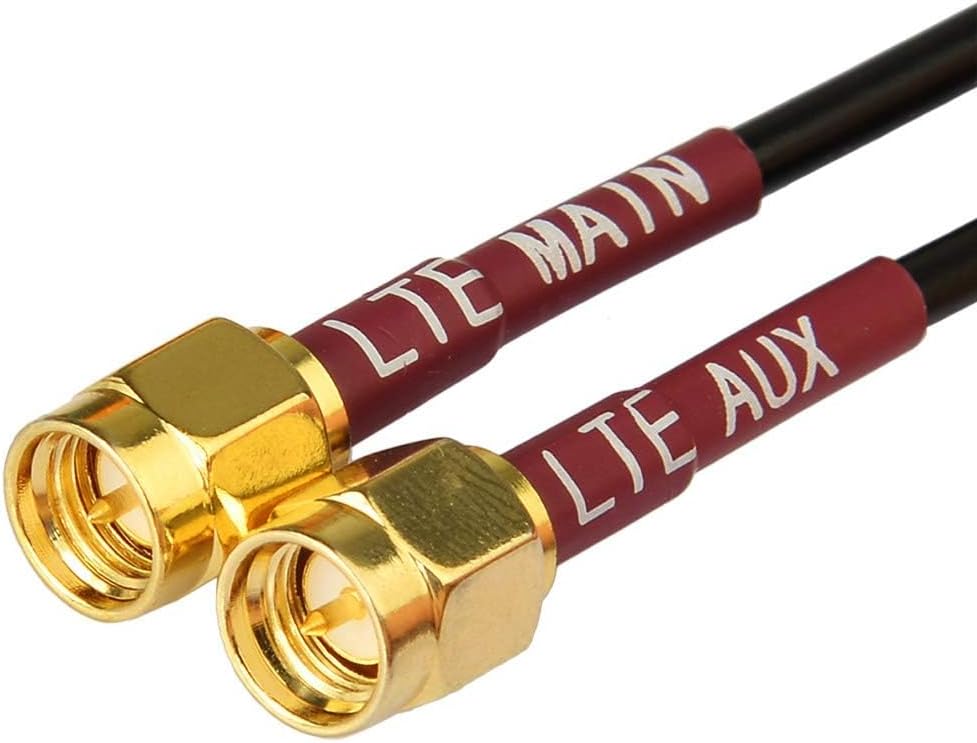 Superbat 4G LTE Antenna Dual Band MIMO Omni-Directional Magnetic Mount Dual SMA Male Antenna for Verizon AT&T T-Mobile Sprint 4G LTE Router Wireless Router Gateway Modem