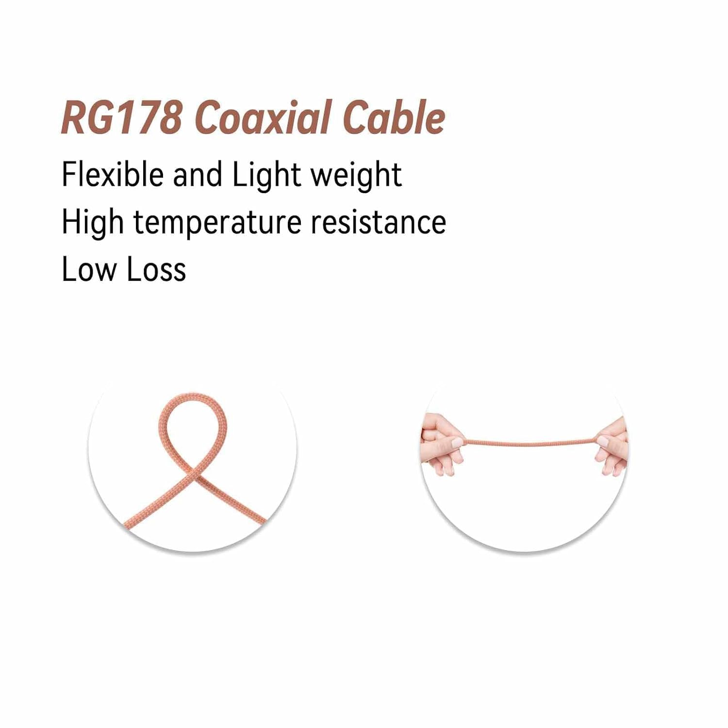Superbat N Type Female 4 Hole Flange Panel Pigtail Cable Low Loss RG178 Coaxial Jumper(2Pcs) for T-Mobile 5G Gateway Router PCI WiFi Card LoRA Applications External Antennas