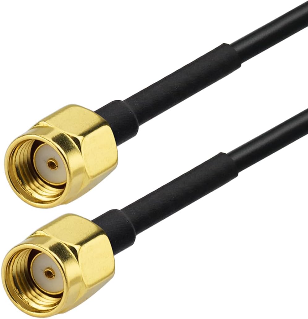 Superbat WiFi 6E Tri-Band Antenna 2.4GHz 5GHz 6GHz Magnetic Base WiFi Antenna with RP-SMA Extension Cable for PC Desktop Computer WiFi Card Wireless Network Router Security Cameras