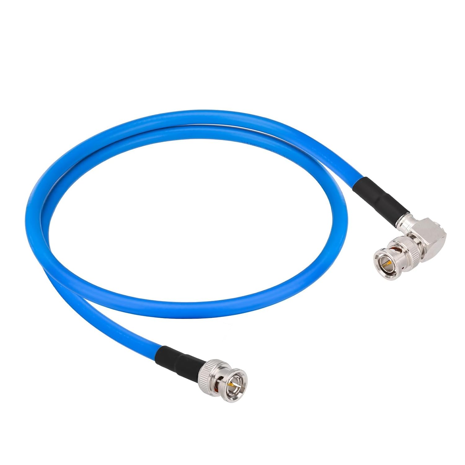 Superbat 3G/6G/12G SDI Cable Short Right Angle BNC Male to Male Belden 1694A Video Cable 75 Ohm BNC Jumper Supports HD-SDI/3G-SDI/4K/8K,for Cameras CCTV Monitor SDI Video Equipment