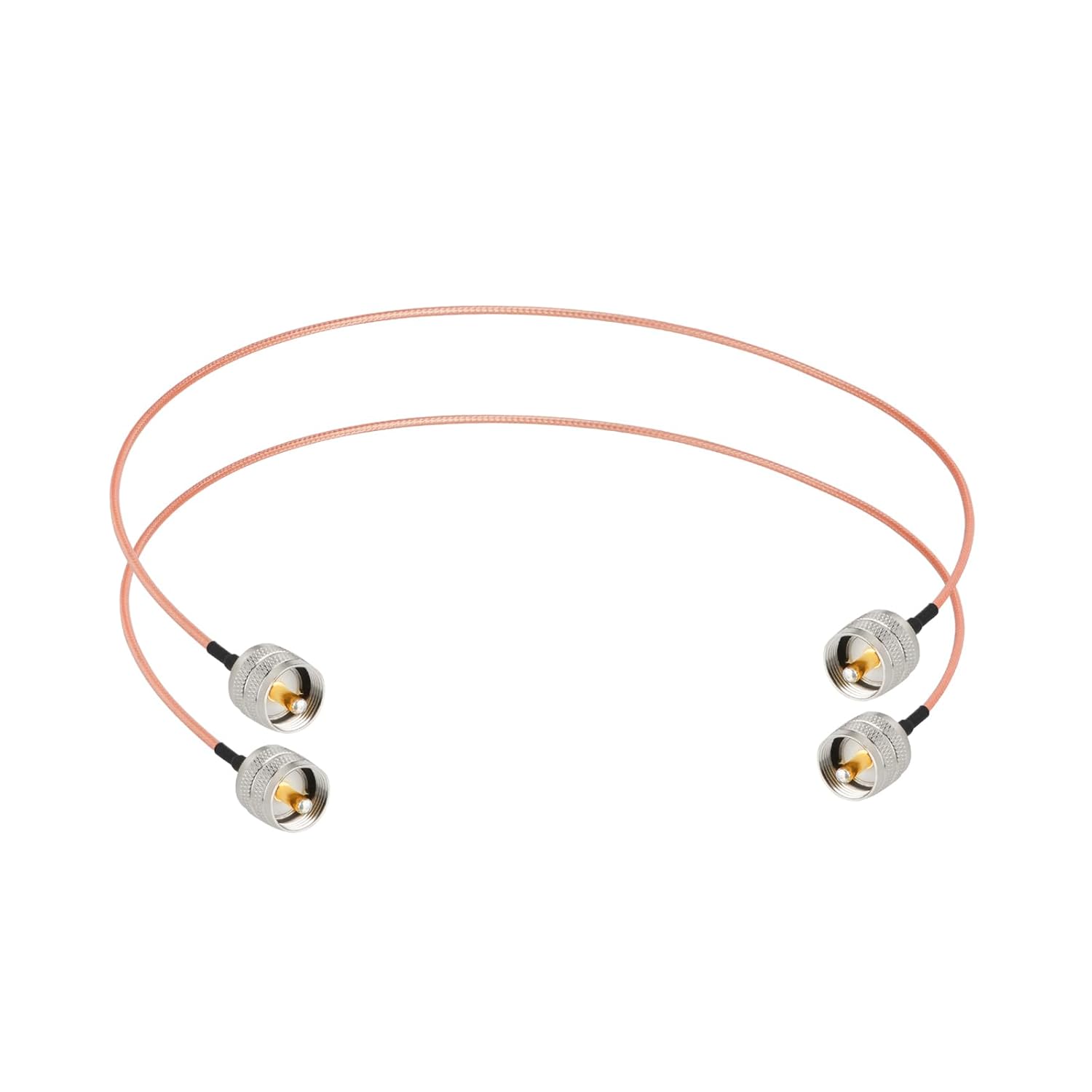 Superbat PL259 to PL259 Cable  Flexible Low-Loss RF RG316 Coaxial Cable PL-259 Jumper for Ham Radio, Antenna Analyzer Tuner Dummy Load SWR Meter and RF Equipment 2-Pack