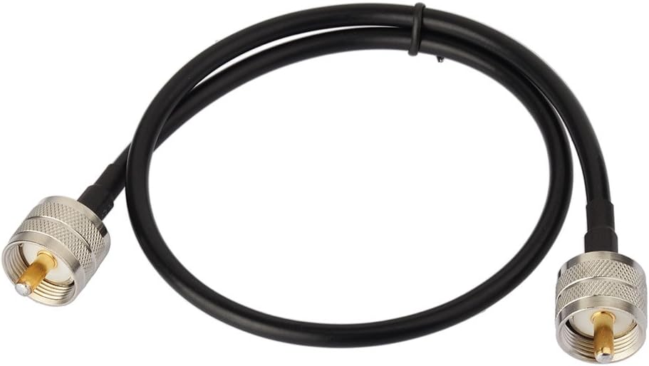 Superbat UHF Male PL-259 to UHF Male PL-259 Low Loss Digital Coax UHF Jumper Cable  for HAM & CB Radio,Antenna Analyzer,Dummy Load,SWR Meter