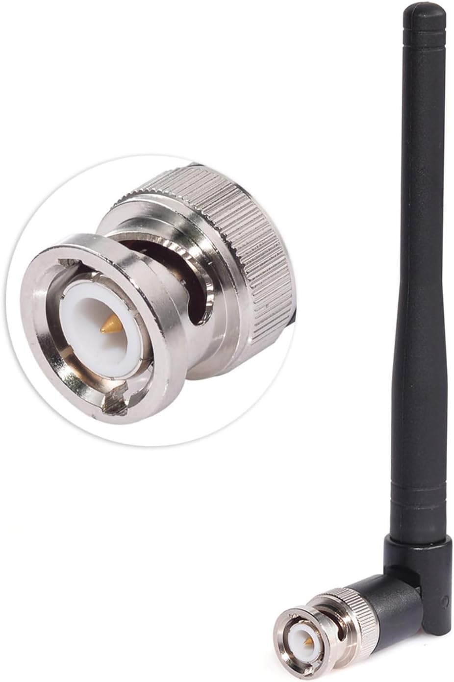 SUPERBAT UHF 400MHz-960MHz Antenna Wireless Microphone Receiver BNC Male Antenna Replacement for Wireless Microphone Receiver System,Headband Headsets,Lapel Lavalier,Goosneck,Headphone(2-Pack)