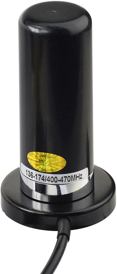 wlaniot Vehicle/Car Mobile Dual Band Antenna BNC Male Connector Magnetic Base Mount 5M RG58 Cable for BC125AT Scanner