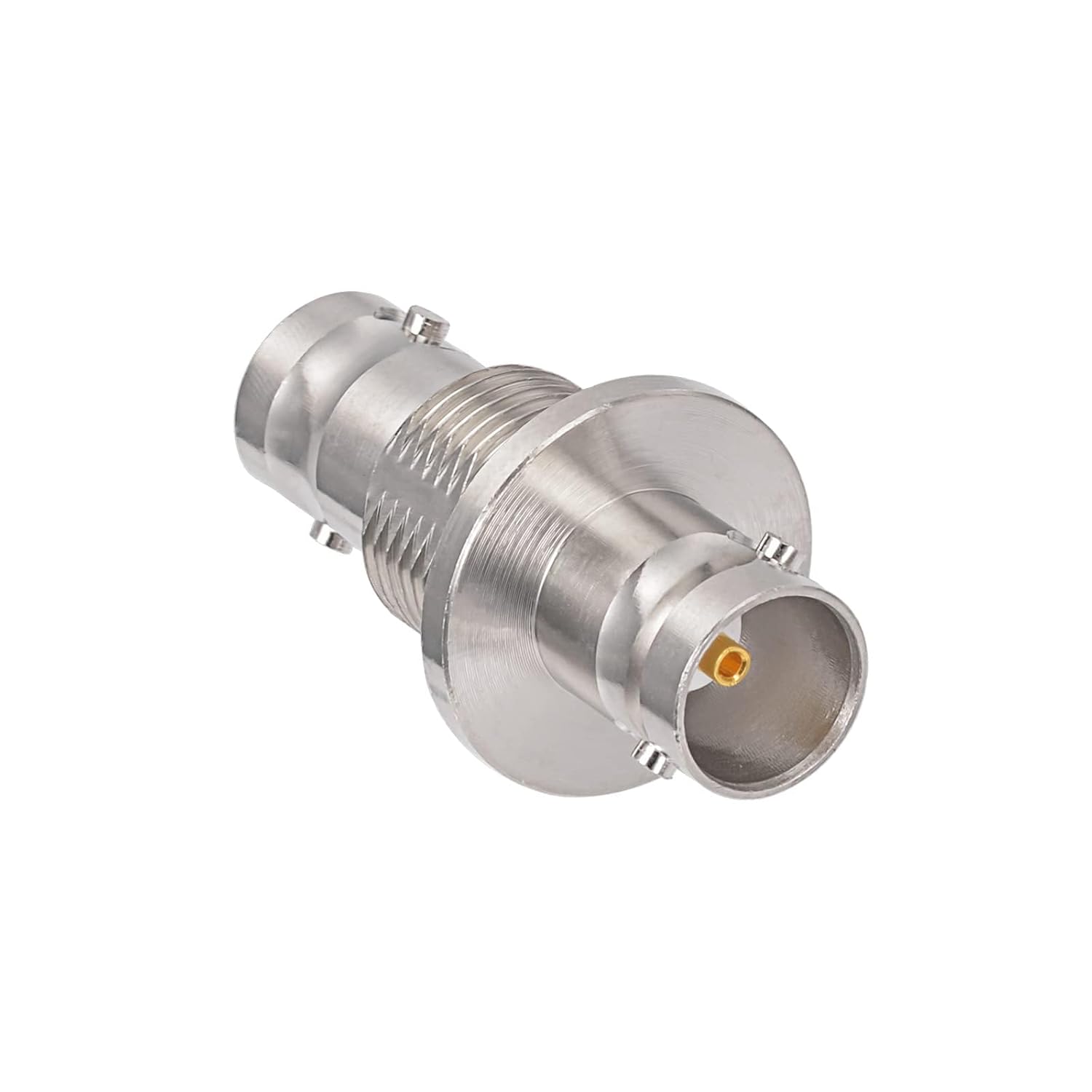 Superbat BNC Female to Female Bulkhead Connectors 75 Ohm BNC Barrel Coupler Connector for 3G/6G HD SDI Cable Switcher CCTV Video Camera System 2-Pack