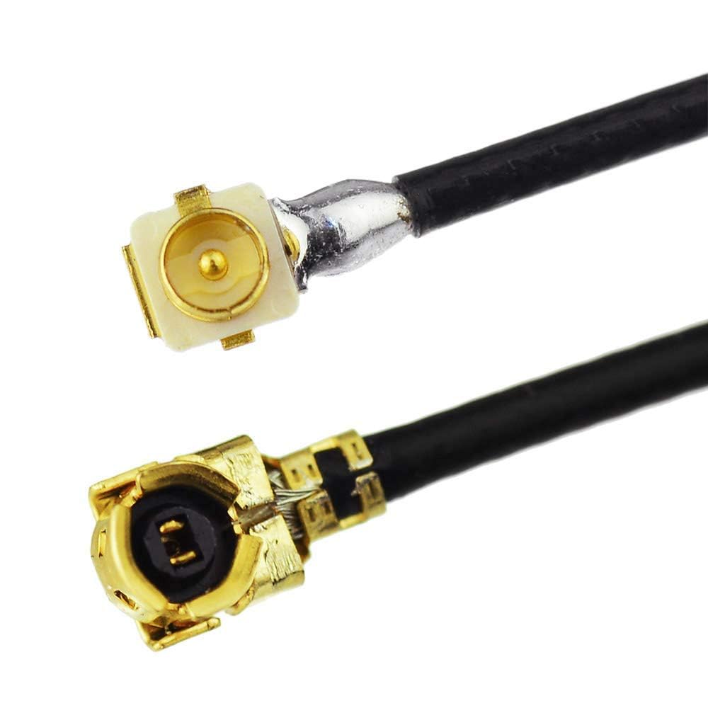 Superbat Female to Male Pigtail 1.13MM Low-Loss Extension Cable for Bluetooth Antenna WiFi & WiMax Network Card 5pcs