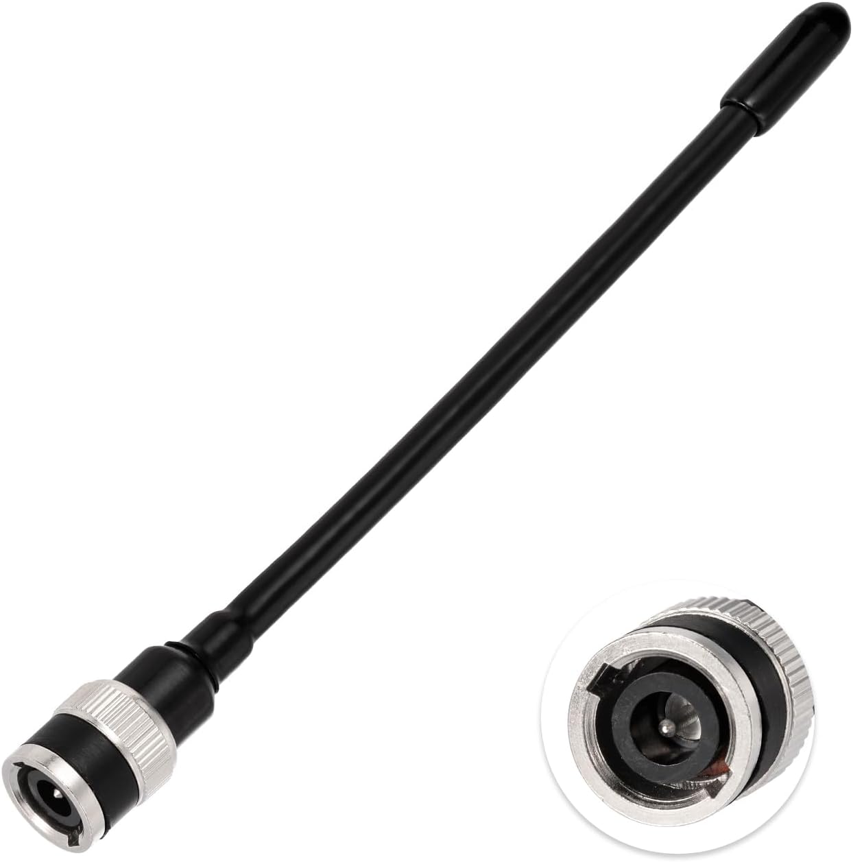 Superbat UHF Antenna 400-470MHz Two Way Radio Antenna with BNC Male Connector CB Handheld/Portable Radio Transceiver Antenna Wireless Walkie Talkie Antenna 2-Pack