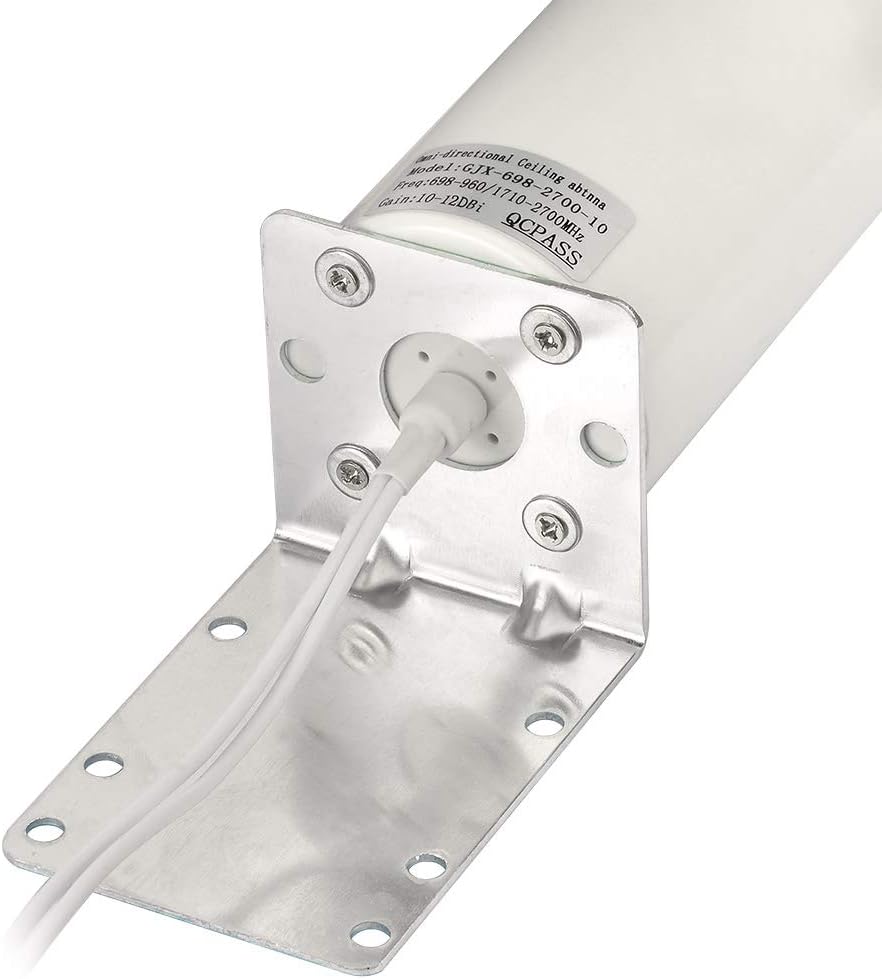 Superbat Omnidirectional MIMO Antenna 10dbi 4G LTE Outdoor Wall Mount Waterproof Antenna with 2 SMA /TS9 Connectors for Hotspot Routers Trail Camera etc.