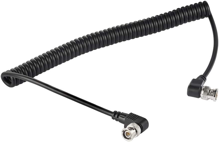 Superbat 3ft BNC SDI Coil Cable 75Ohm - HD-SDI/3G-SDI SDI Video Cable for Cameras & Video Equipment