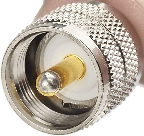 SUPERBAT High-Power CB Coax Cable UHF Male PL-259 to PL-259 UHF Jumper 3ft KSR240 Cable for HAM Radio CB Radio Antenna Analyzer Dummy Load SWR Meter