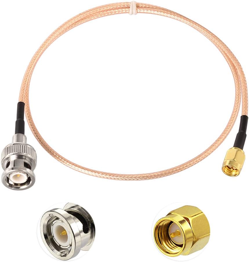 Superbat SMA to BNC Coaxial Cable Pigtail - RG316 Jumper, 20Inch, 2Pcs