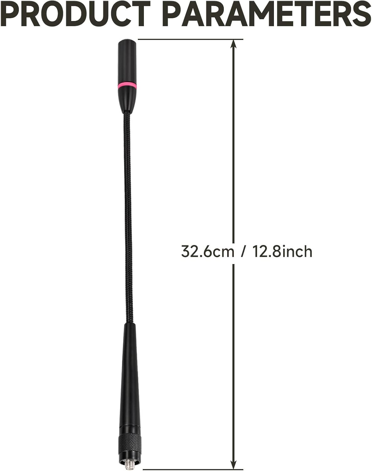 Superbat Dual Band VHF/UHF Antenna SMA Female 144/430MHz High Gain Soft Whip Antenna for Wouxun/TYT Radios Walkie Talkie Ham Radio etc.