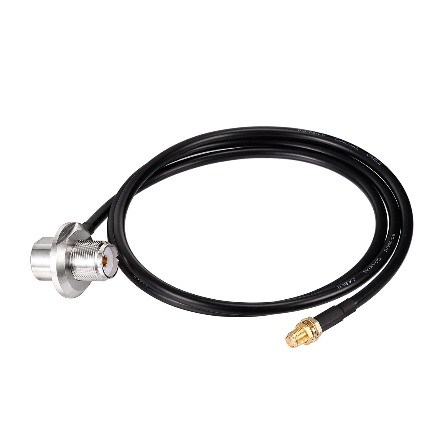 Superbat SMA to SO239 Adapter Cable, SMA Female to SO239 UHF Female RG58 Coaxial Jumper Cable 3ft for Wouxun Baofeng Handheld Antenna Cable Ham Radio Antenna Adapter etc.