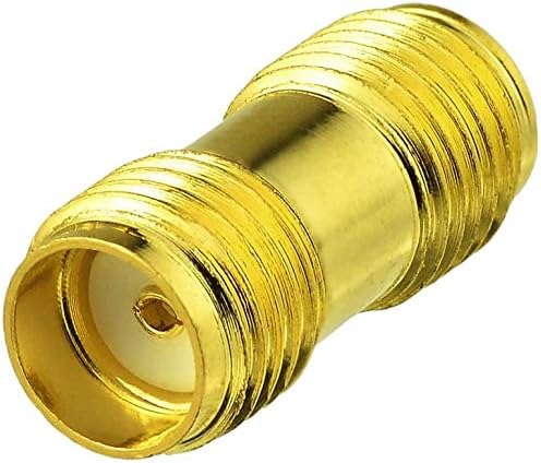 Superbat RF coaxial SMA Male to SMA Female Bulkhead RG174 Cable + 3pcs RF Coax SMA Adapter Kit for SDR Equipment Antenna Ham Radio,3G 4G LTE Antenna,ADS-B,GPS and etc