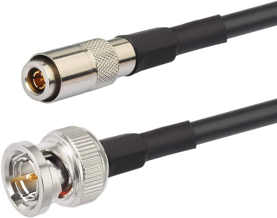Superbat 3G 6G SDI Cable (Belden 1855A) DIN 1.0/2.3 to BNC SDI Cable for Blackmagic BMCC/BMPCC Video Assist 4K Transmissions and HyperDeck Cameras 2-Pack
