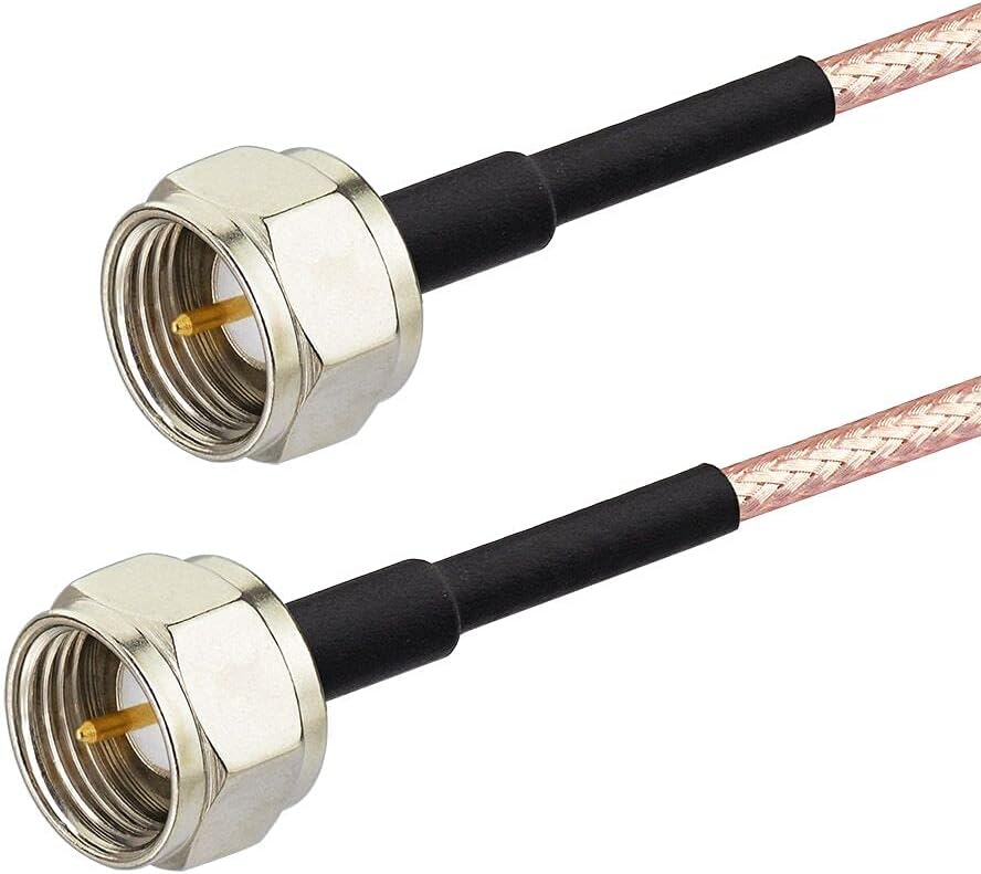 Superbat F-Type Cable, 75 Ohm TV Coax Cable for TV Modem Tuner High-Speed Internet, Broadband and Digital CATV Aerial, Satellite Cable Extension etc.