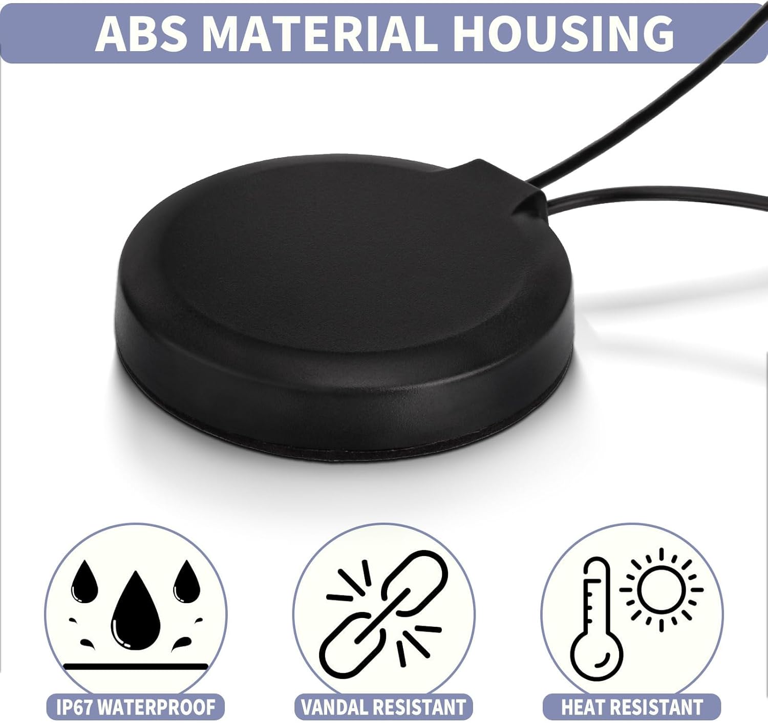 Superbat 4G LTE Antenna MIMO Magnetic Mount Omni-Directional SMA Male Antenna for Verizon AT&T T-Mobile Sprint Router Cellular Gateway Modem Wireless Router MMDVM Hotspot Board etc.