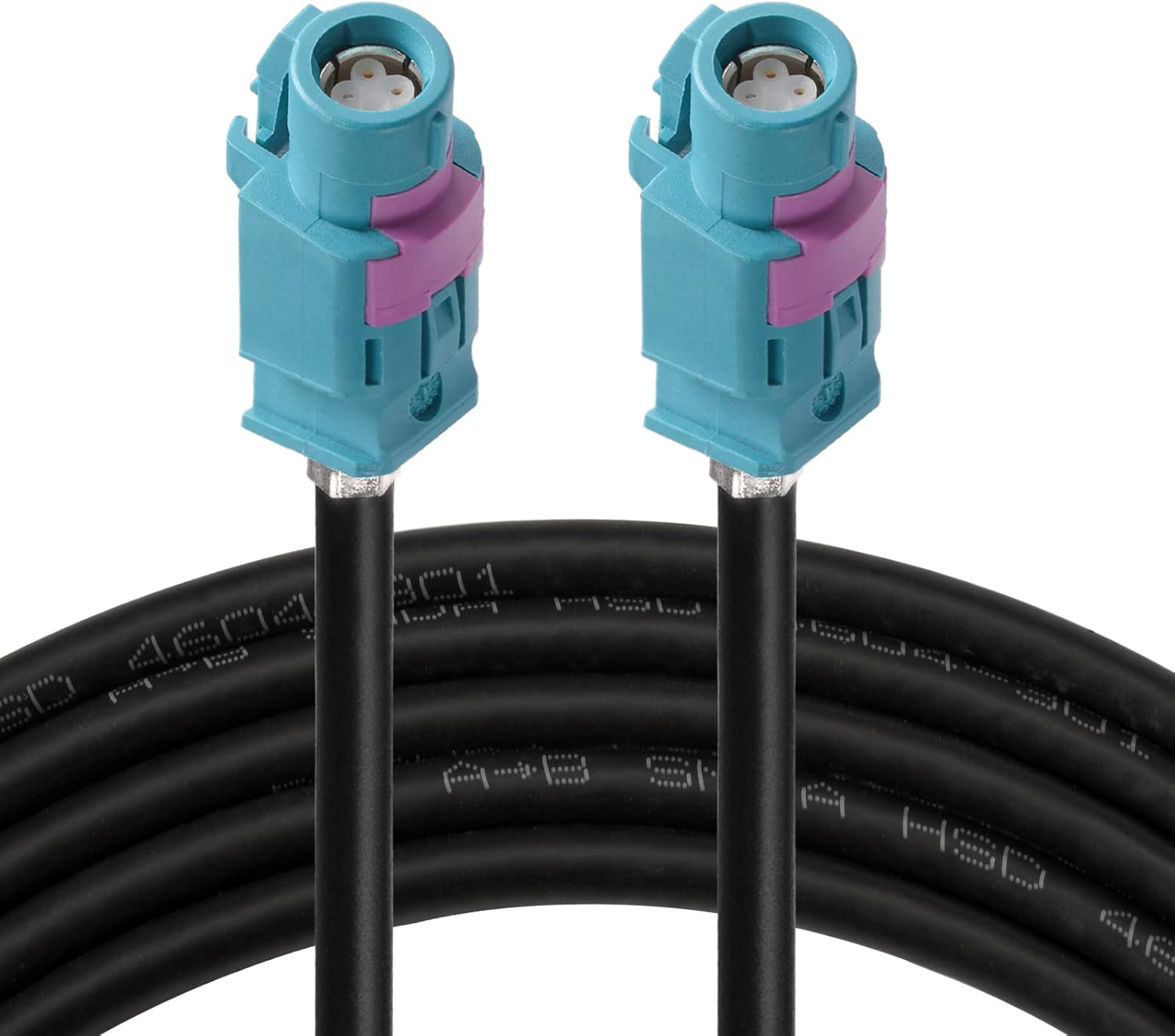 Superbat Fakra HSD LVDS Adapter 3ft Wiring Harness HSD 535 4-Core Cable Fakra Z Female Connector for USB Wire Vehicle Transmission Screens etc.