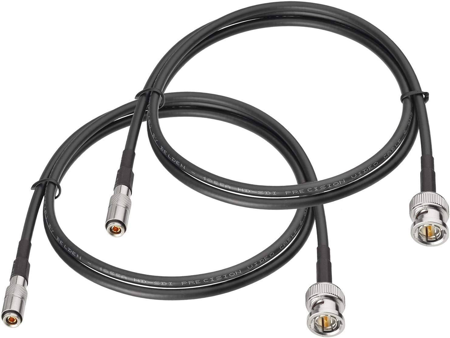 Superbat 3G 6G SDI Cable (Belden 1855A) DIN 1.0/2.3 to BNC SDI Cable for Blackmagic BMCC/BMPCC Video Assist 4K Transmissions and HyperDeck Cameras 2-Pack