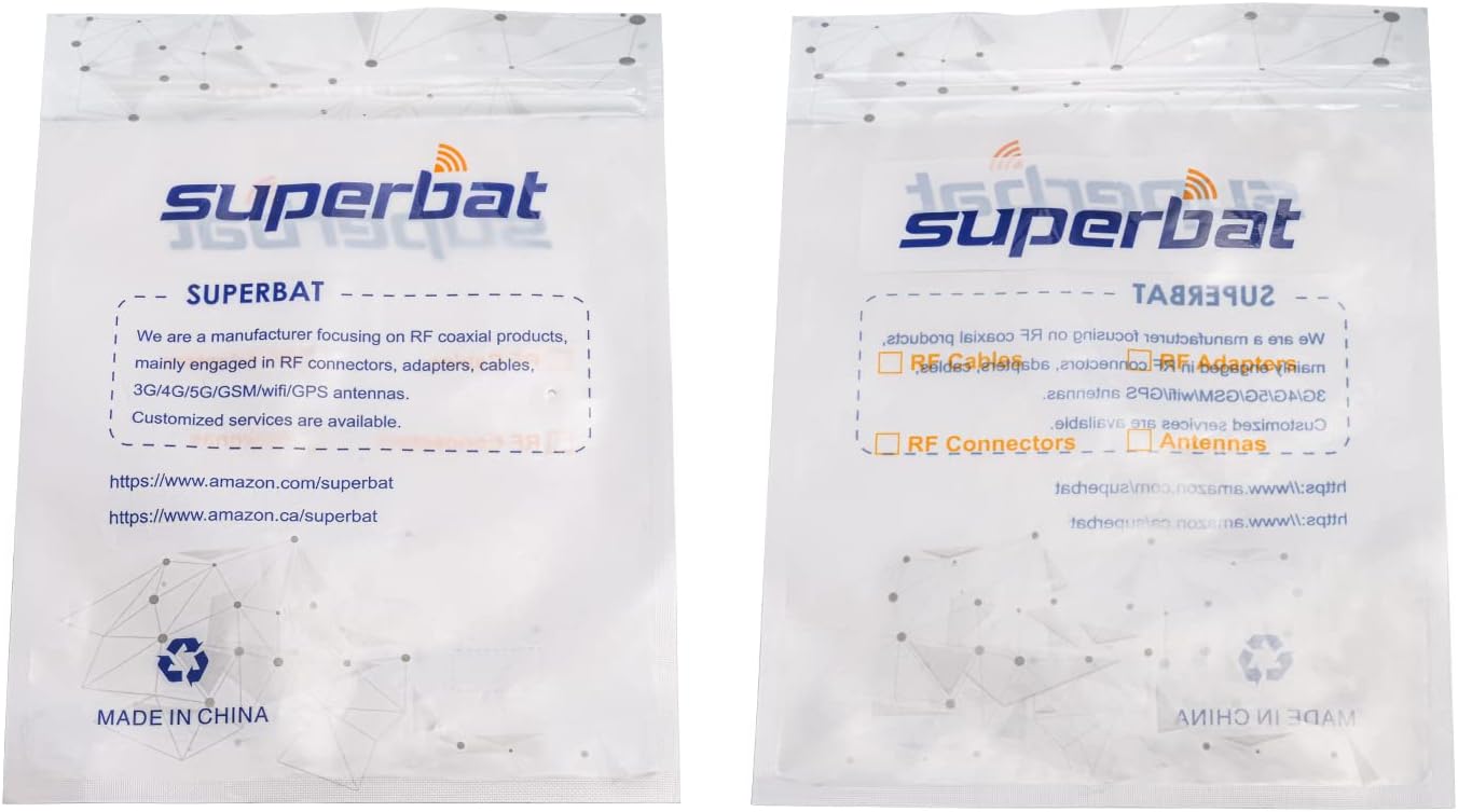 Superbat UHF Male PL-259 to UHF Male PL-259 Low Loss Digital Coax UHF Jumper Cable  for HAM & CB Radio,Antenna Analyzer,Dummy Load,SWR Meter