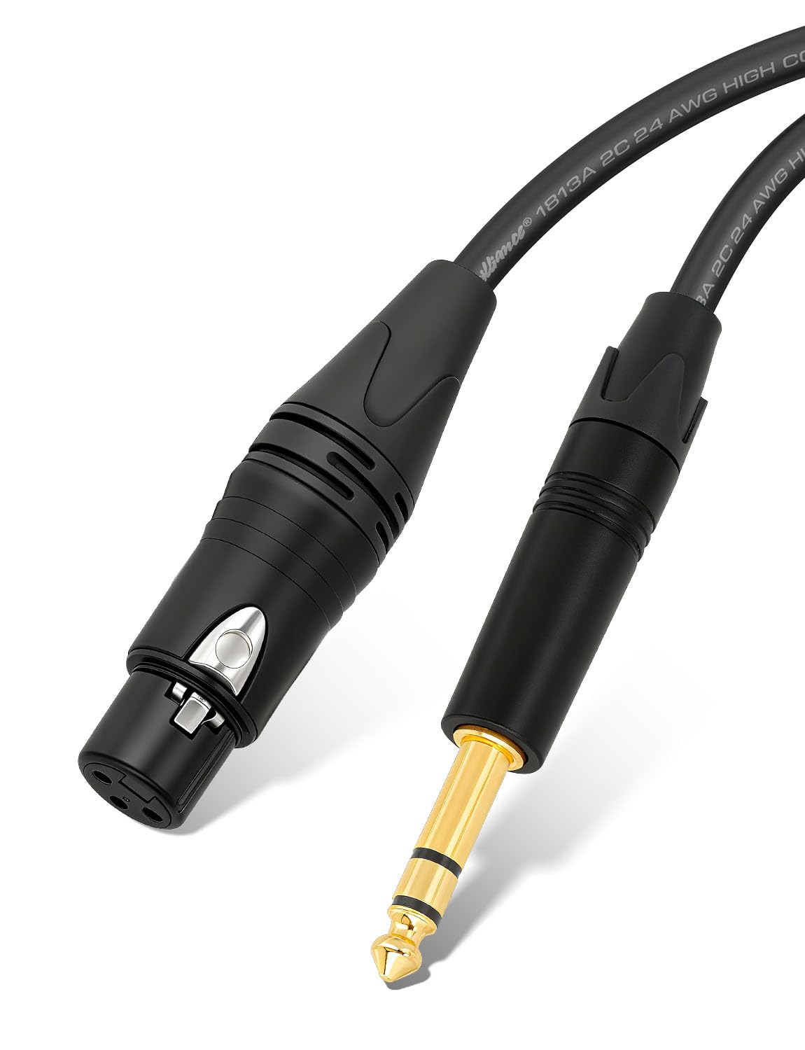 Superbat 6.35mm to XLR Female Stereo Audio Cable 3FT Belden 1813A Shielded Balanced TRS to XLR Cable for Bass Guitar, Microphone, Speaker,Noise-Free Pro Audio 2-Pack