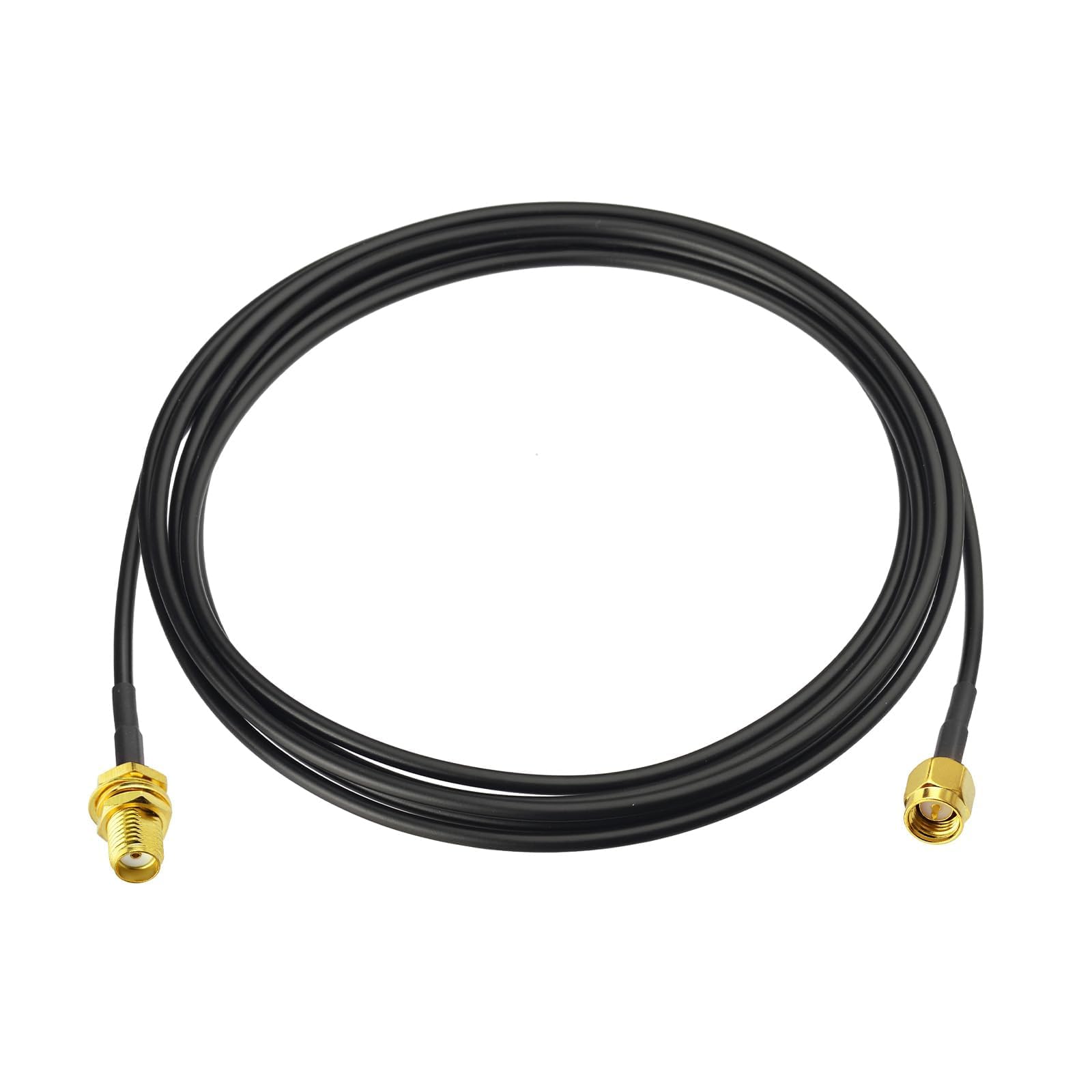 Superbat SMA Male to SMA Female Bulkhead Cable 10ft 50 Ohm Coax Cable for SDR Antenna Ham Radio, 3G 4G LTE Antenna, ADS-B, GPS Meter Radio etc.
