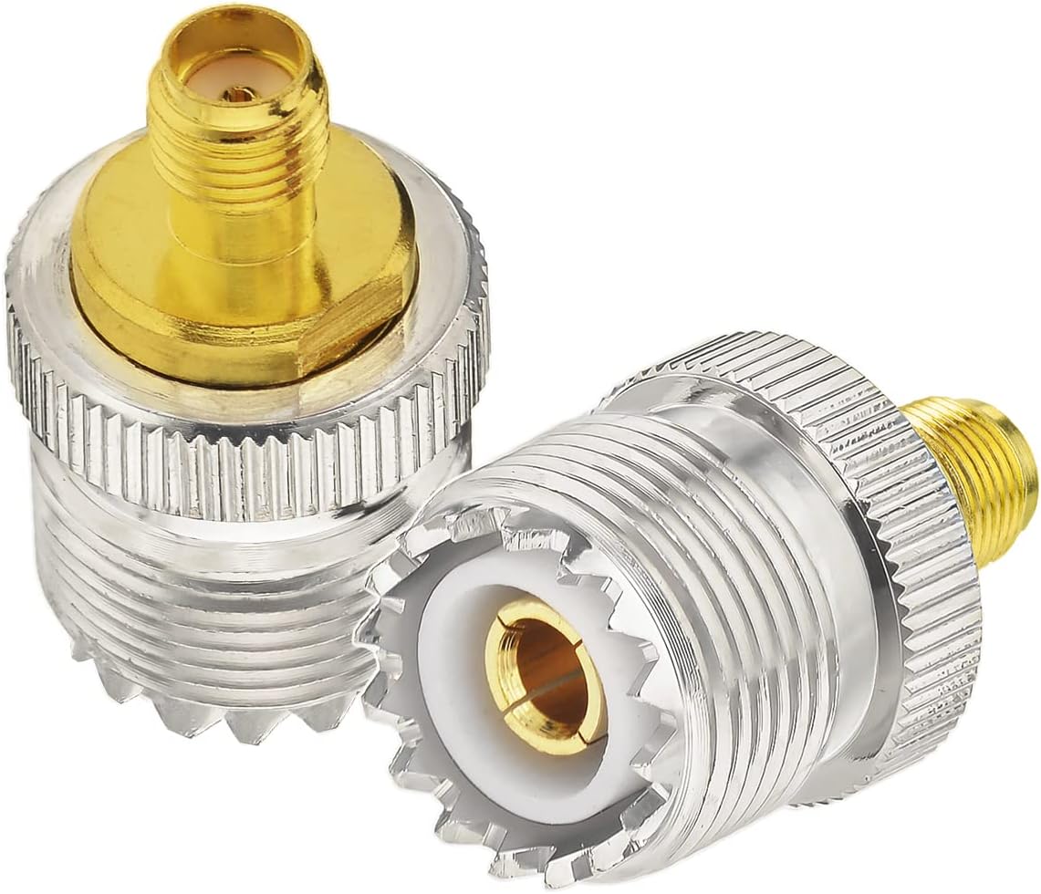Superbat UHF to SMA Adapter, UHF Male/Fmale (PL259/SO239) to SMA Male/Female Connector RF Coax Coaxial Adapter Kit