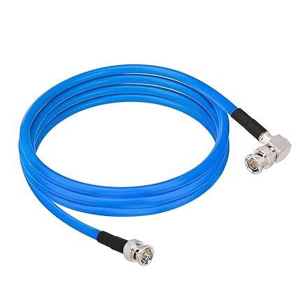 Superbat 3G/6G/12G SDI Cable Short Right Angle BNC Male to Male Belden 1694A Video Cable 75 Ohm BNC Jumper Supports HD-SDI/3G-SDI/4K/8K,for Cameras CCTV Monitor SDI Video Equipment