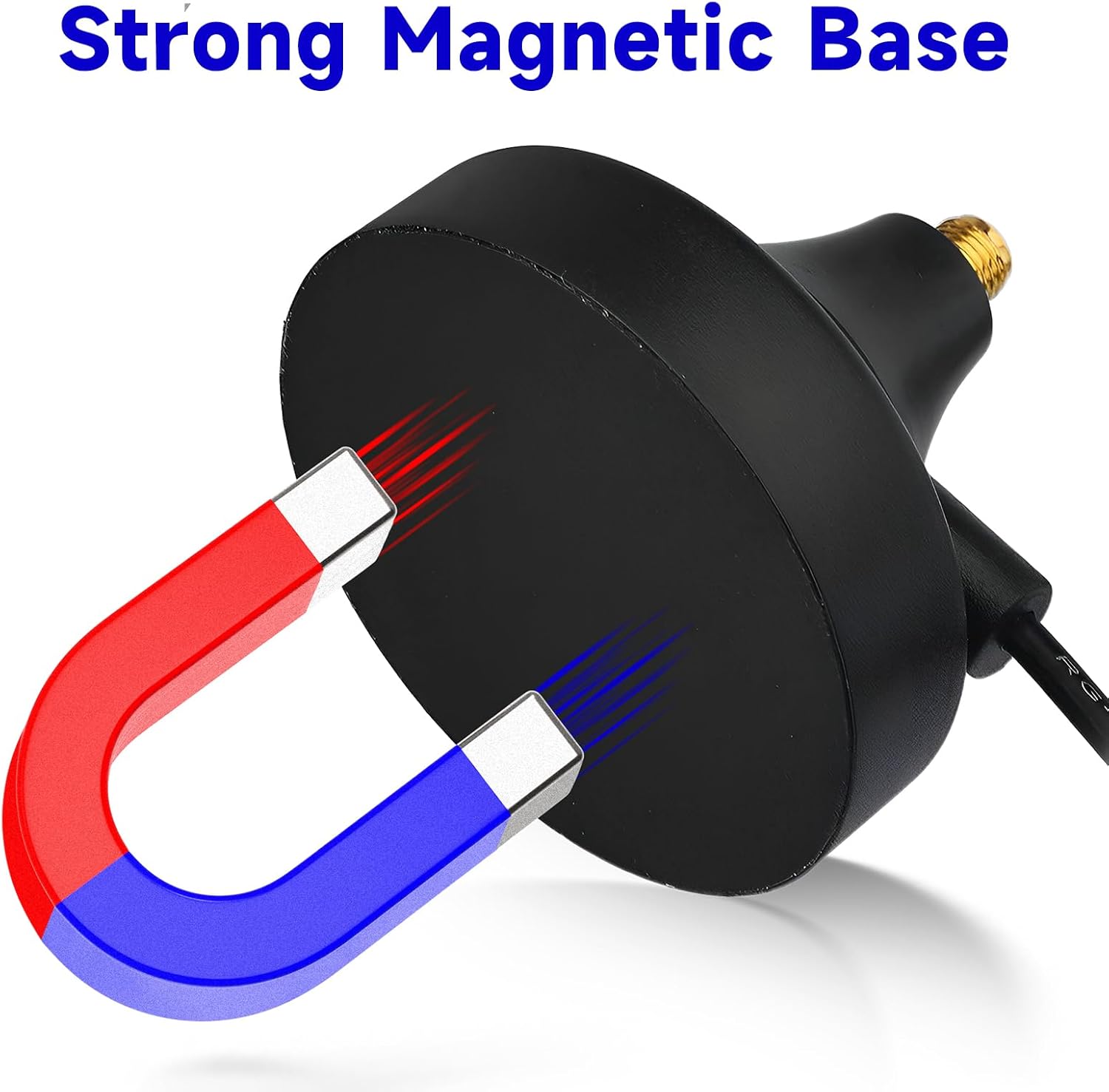 SUPERBAT WiFi Antenna Magnetic Base with 10ft SMA Male Antenna Extension Cable for WiFi Antenna,4G LTE Antenna Network Antennas,Router etc