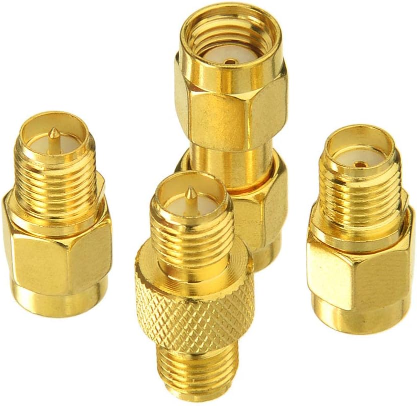 Superbat SMA Female/Male to RP-SMA Female/Male RF Coaxial Coax Adapter Connector Kit