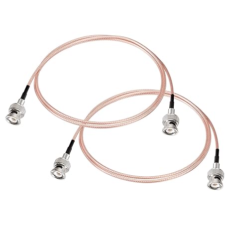 Superbat BNC Cable BNC Male to Male Connector Coaxial Cable ( 50 Ohm) for Antenna Scanners or Handheld Ham Radios etc. 2pcs