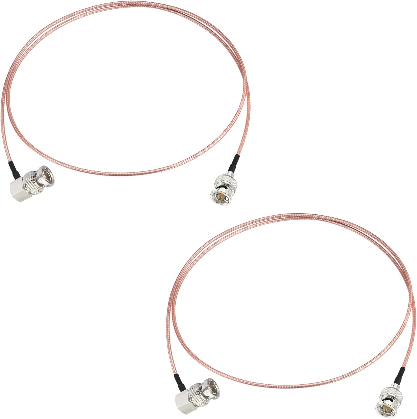 Superbat HD-SDI 3G SDI Cable BNC Male to Right Angle BNC Male 75 Ohm RG179 Jumper Cable 3ft for Surveillance Camera System CCTV/DVR Cables 2-Pack